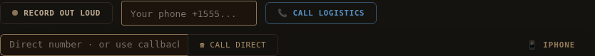 Synthetic phone field and Call Logistics control