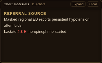 Synthetic Chart materials source well